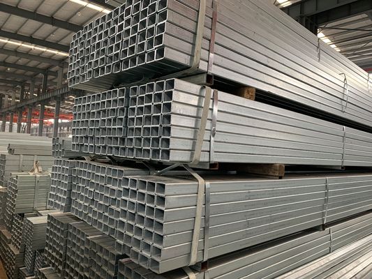 Ống thép hình chữ nhật vuông mạ kẽm nhúng nóng Phần rỗng Nhà kính