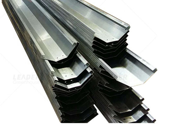 Máng xối mưa bằng thép mạ kẽm nhà kính kết nối thương mại 2.0mm